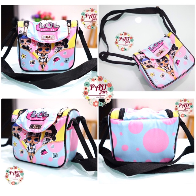 tas selempang LOL / tas lindy LOL / tas LOL anak / tas selempang anak gambar LOL surprise