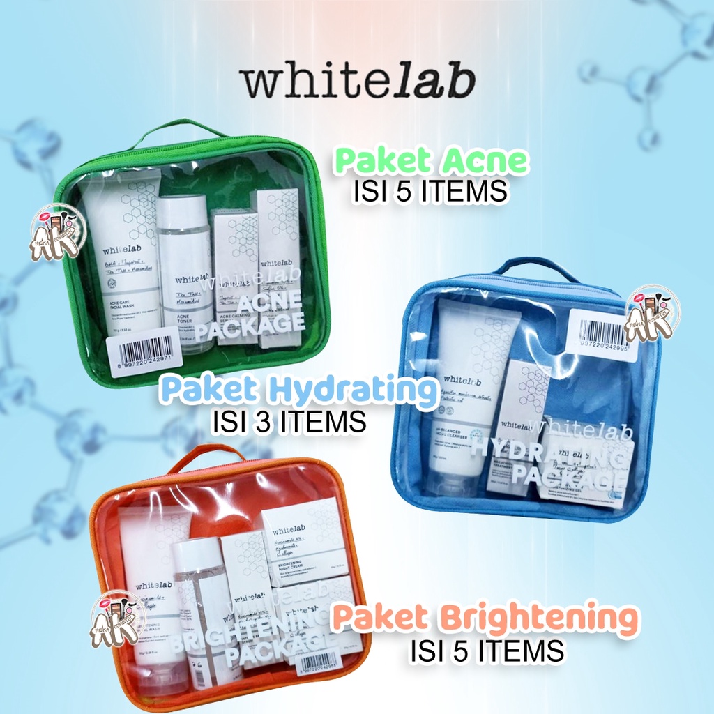 WHITELAB PAKET SKINCARE ( BRIGHTENING / ACNE / HYDRATING )