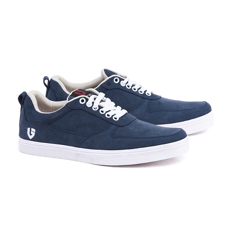 Sepatu Pria Warna Biru Kulit Suede Style Sneaker Kets Skacher Casual Skate Remaja Cowok SGR.54