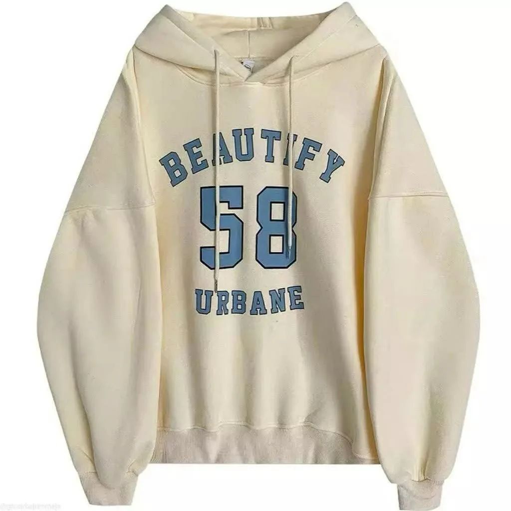 Hoodie Beautify Oversize - Jumper - Atasan Wanita dan Pria - Bahan Fleece - Sweater Hoodie Big Size