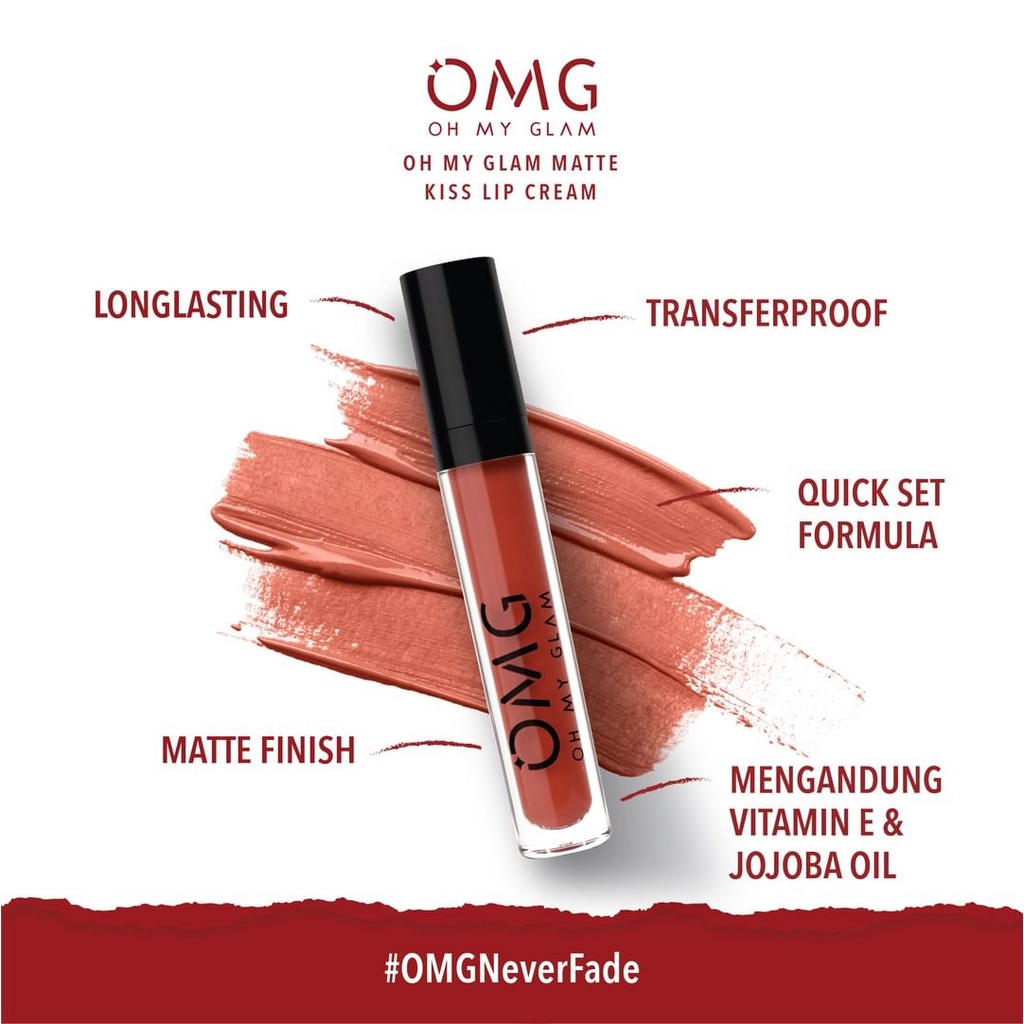 OMG OH MY GLAM MATTE KISS LIP CREAM - LIPCREAM