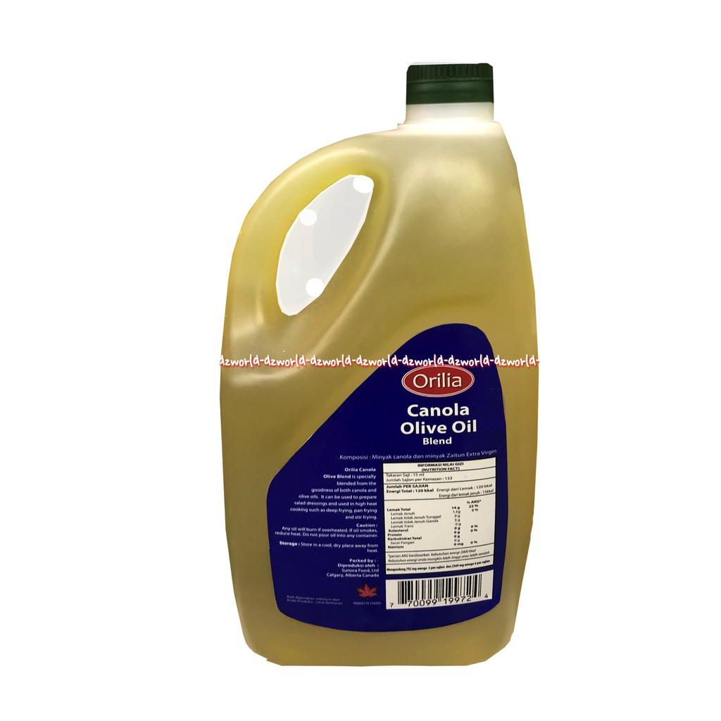 Orilia Canola Olive Oil 2L Minyak Canola Zaitun Orillia Oils Minyak Oil Oilives 2 Litter Minyak Goreng Kanola