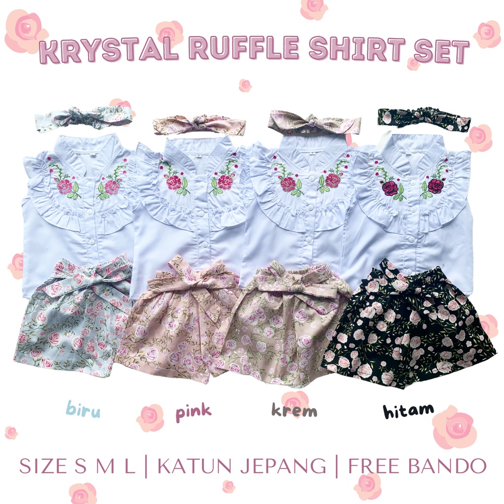 setelan anak perempuan fashion 1 2 3 tahun rayon one set yurike rayon one set lengan pendek singlet celana pendek motif bunga