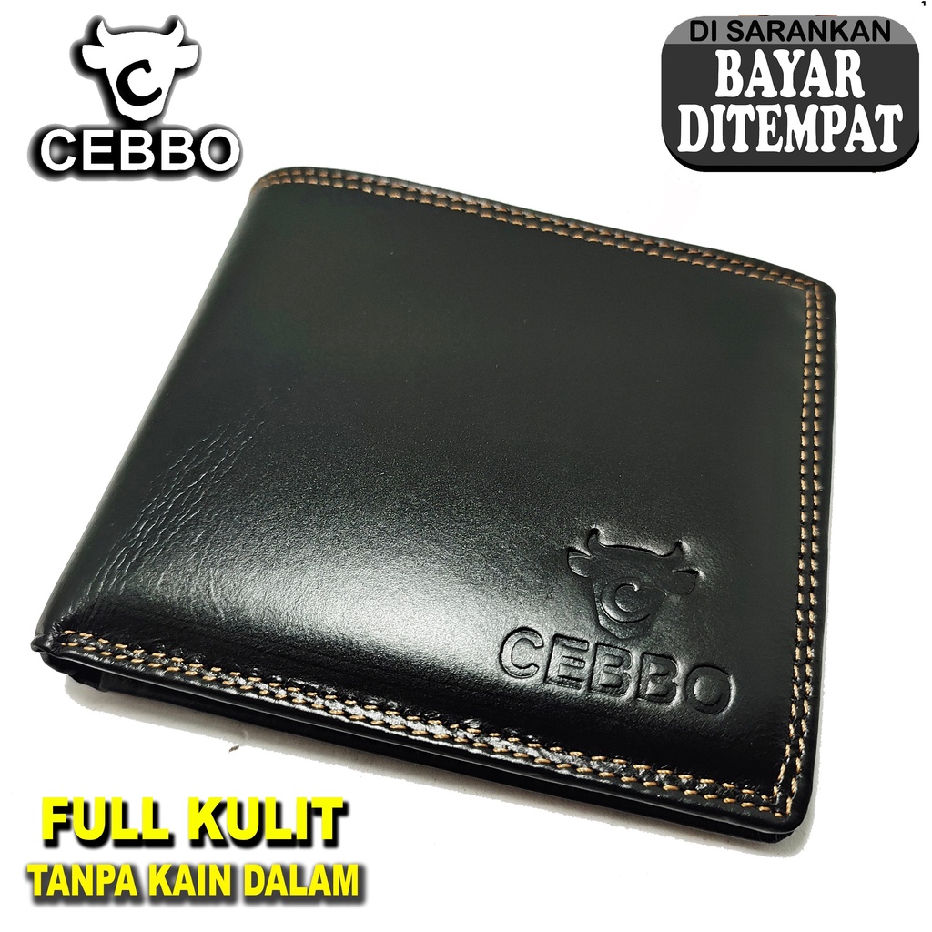 Dompet Kulit Pria Lipat Pendek 100% FULL KULIT Asli