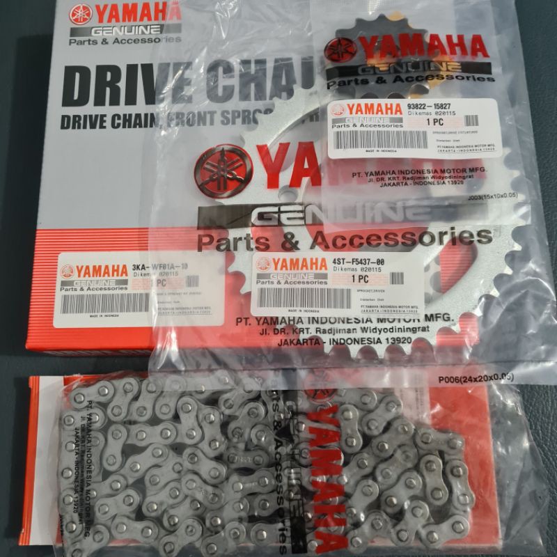 Gear Set Gir Paket Rantai Roda Kit Yamaha RX King RXK RXKing 3KA