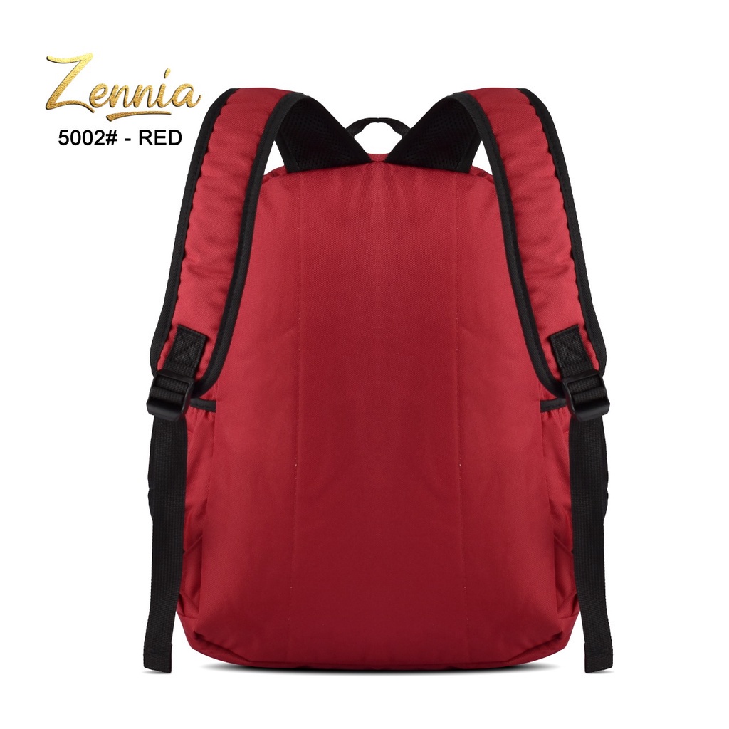 Tas Sekolah Zennia 5002 Tas Fashion Unisex Tas Ransel Laptop Backpack Casual Tas Punggung Wanita