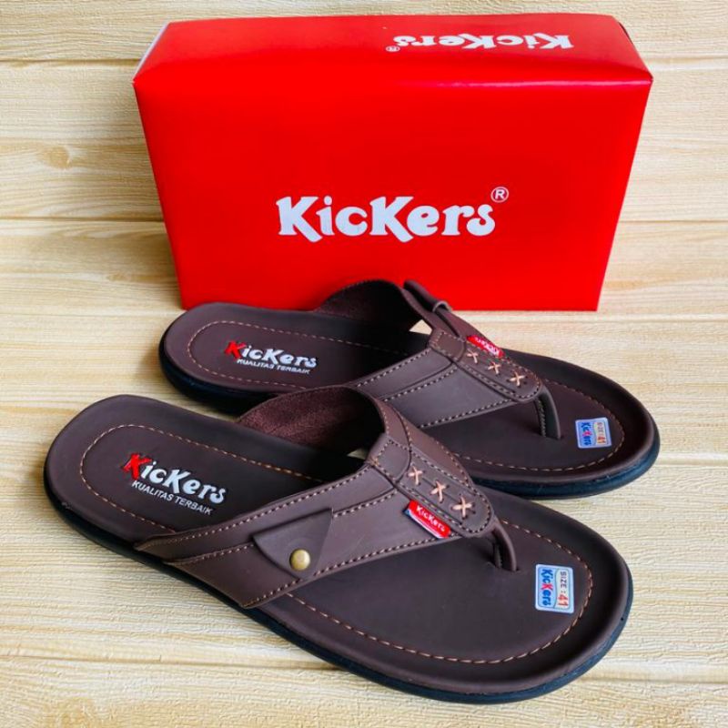 SANDAL JAPIT PRIA KULIT KICKERS/SANDAL JEPIT PRIA/SANDAL KULIT PRIA TERBARU