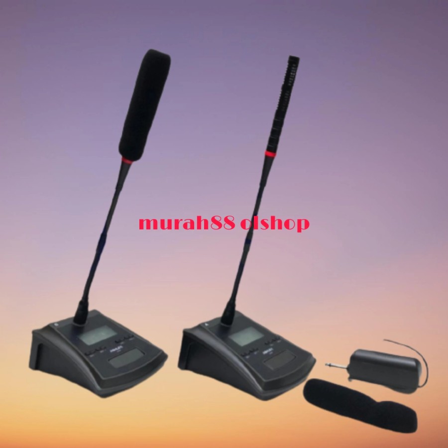 MIC/mik WIRELESS PODIUM confrence ASHLEY CS28/CS 28 2 MIC MEJA