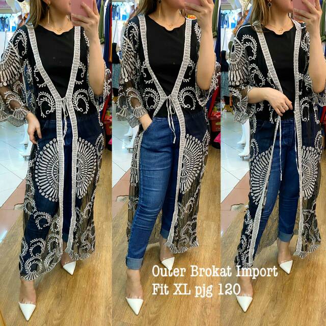 Outer brokat Zara  import 026
