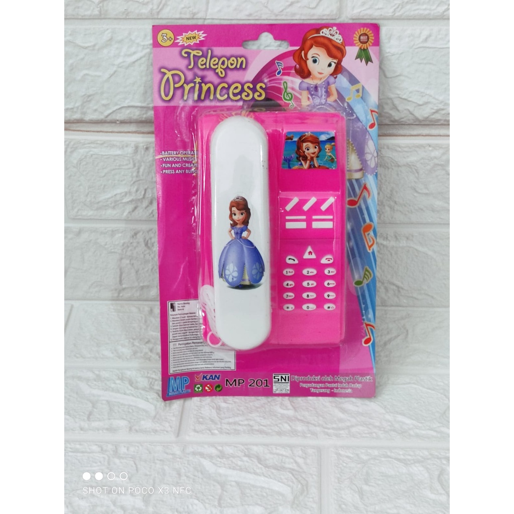 MAINAN ANAK  TELEPON SOFIA/ MAINAN ANAK TELEPON RUMAH PRINCESS KODE MP201