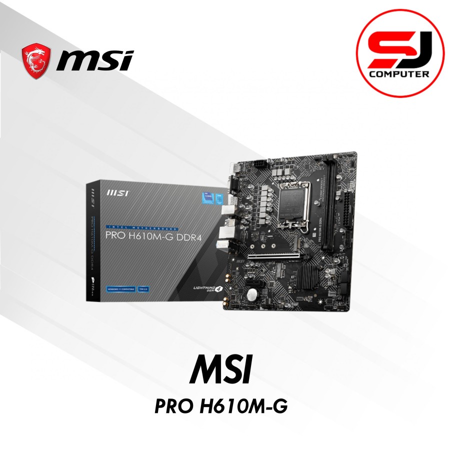 MSI PRO H610M-G DDR4 (LGA1700, H610, DDR4, USB3.2, SATA3)