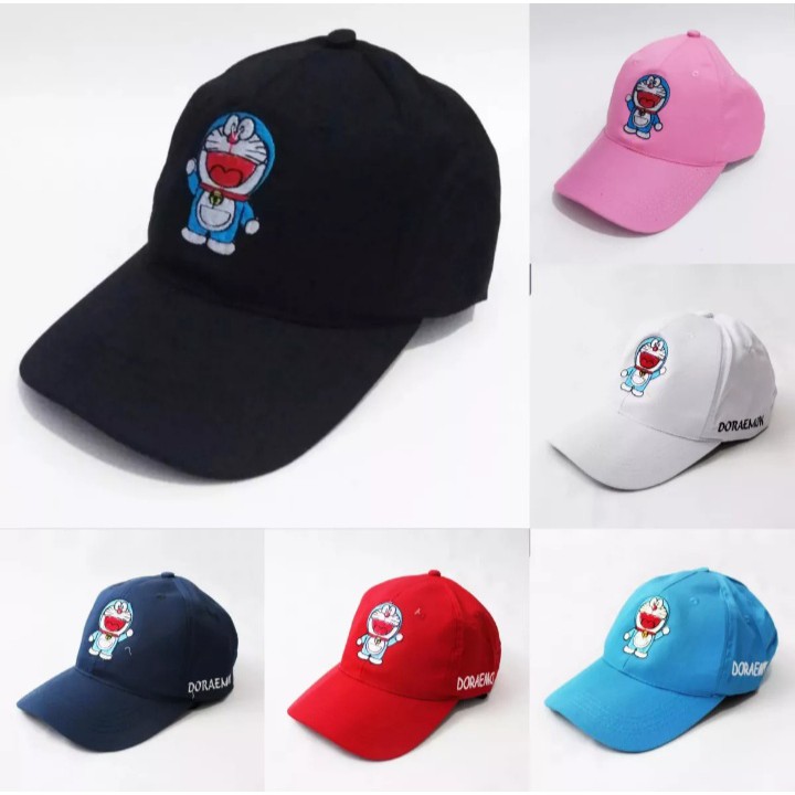 TOPI BASEBALL BORDIR DORAEMON | TOPI TUMBLR DORAEMON | TOPI KARTUN DORAEMON