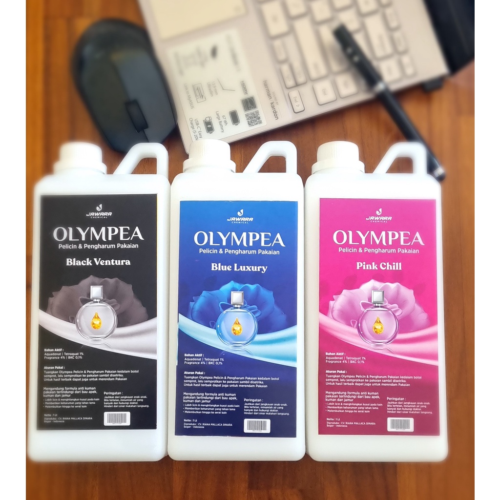 Pelicin Laundry Wangi Olympea 1 Liter 100% Non Alkohol