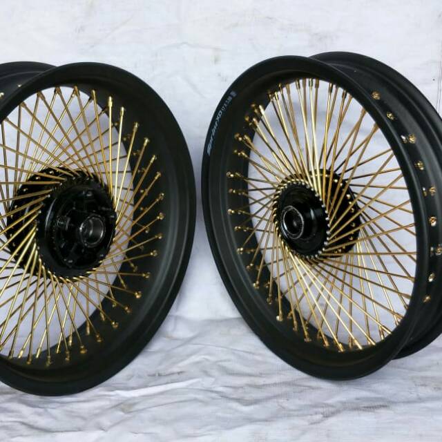 Velg jari-jari 1000 motor Tiger Revo Megapro Primus CBR 150 velg bisa ring 17 ama ring 18