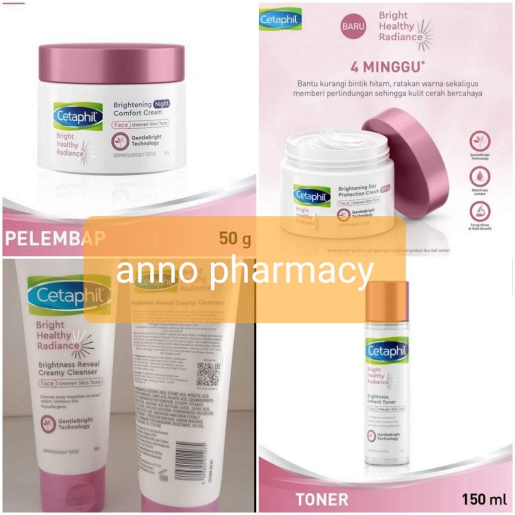 Cetaphil Bright Healthy Radiance Brightening HRB Cream Day / Night cream / toner/ creamy face cleanser