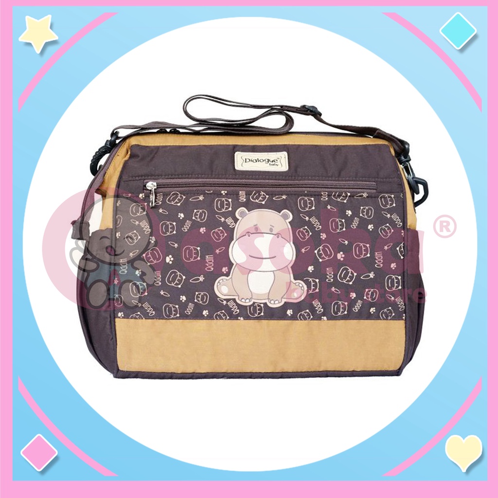 Dialogue Baby Tas Bayi 2 In 1 Saku Botol Susu Hippo DGT7141 ASOKA