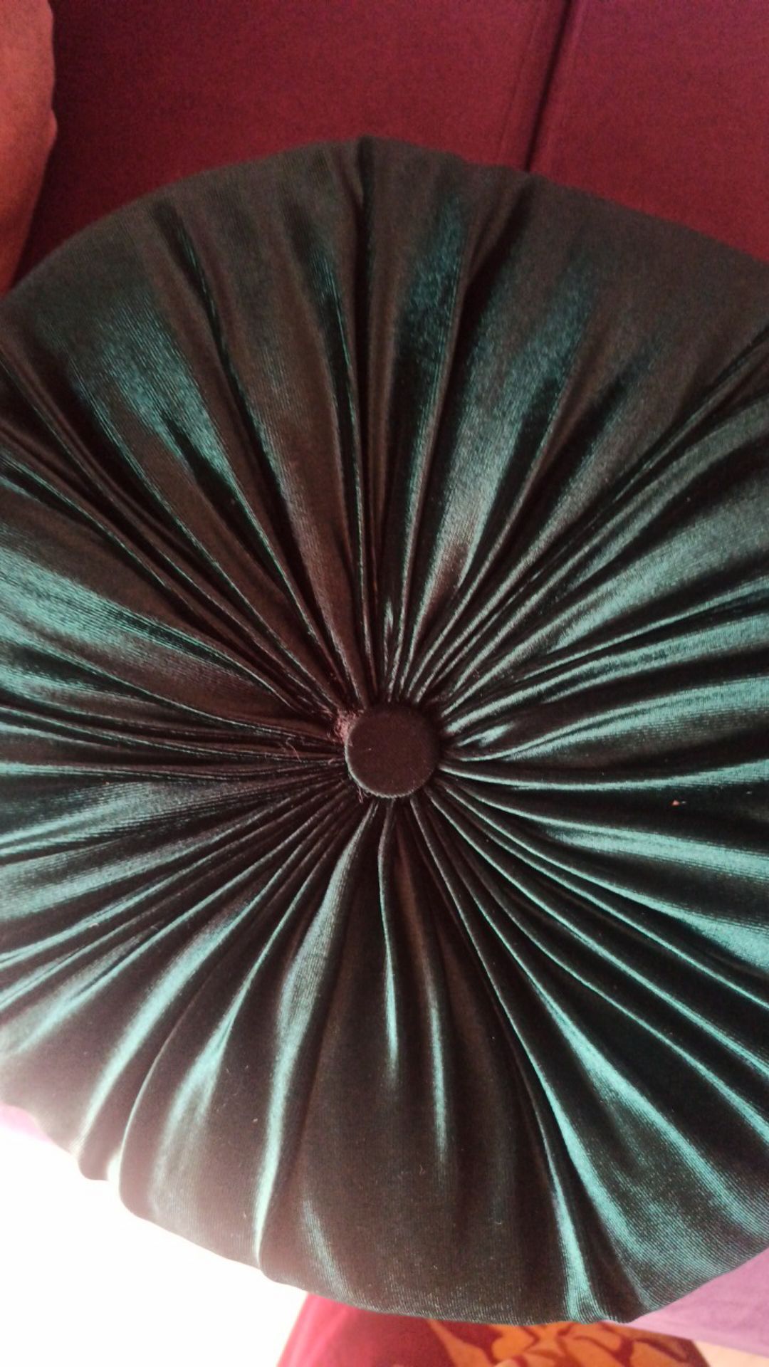 Ready Stok Bantal Sofa Bulat Labu Glossy Pillow Round