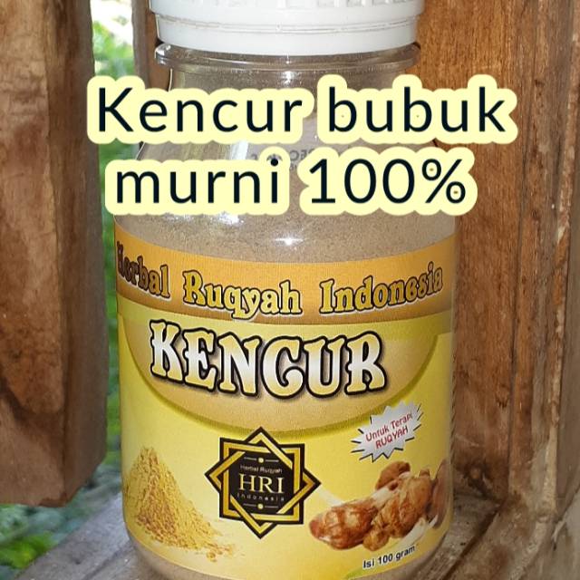 Kencur bubuk 100gr murni 100% in sya alloh, tanpa tambahan gula