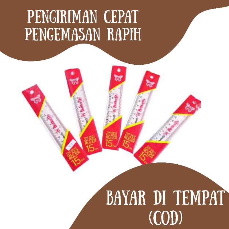 

5 Pcs PENGGARIS 15CM BUTTERFLY