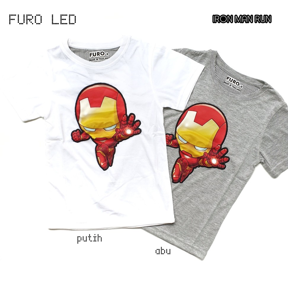 Kaos Anak Laki FURO LED BATMAN IRON MAN THOR ULTRAMAN