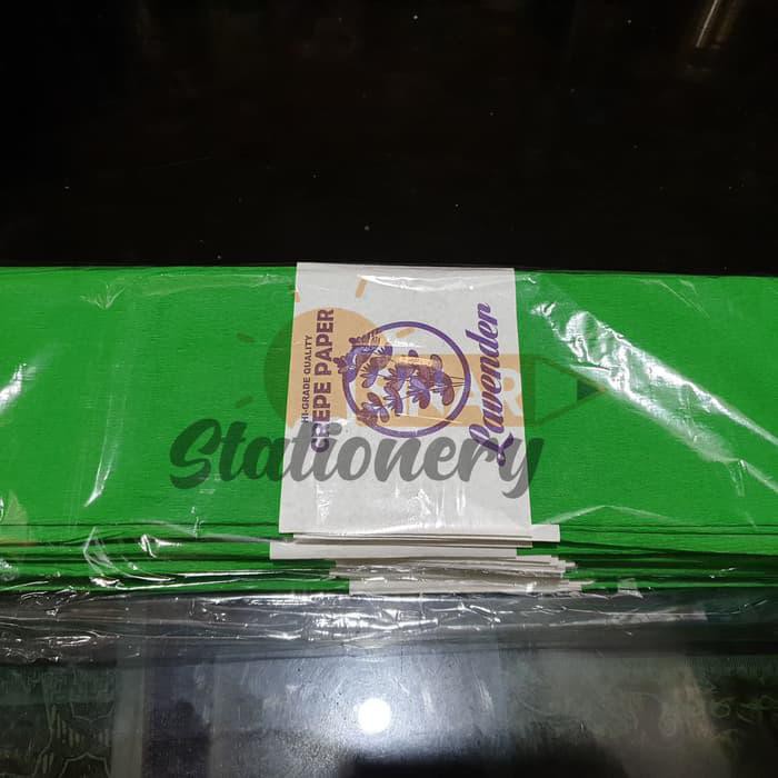 

PROMO - Kertas krep lembaran lavender hijau tua 074 pak isi 25pc