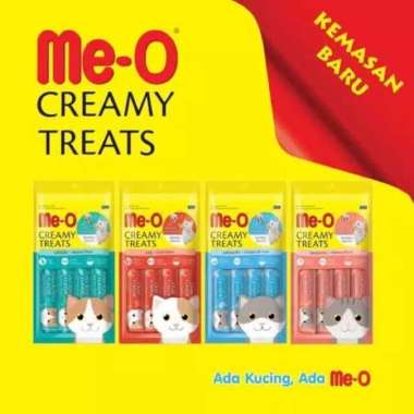 Me-O Creamy Treats Snack Kucing Sachet 15gr / MEO Makanan Kucing Eceran