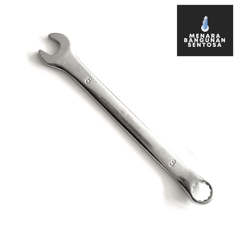 Kunci Ring Pass Pas Bison 8 mm (8mm) / Combination Wrench