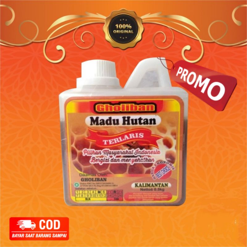 Madu Hutan Kalimantan Gholiban 500gram - Madu Hutan Goliban