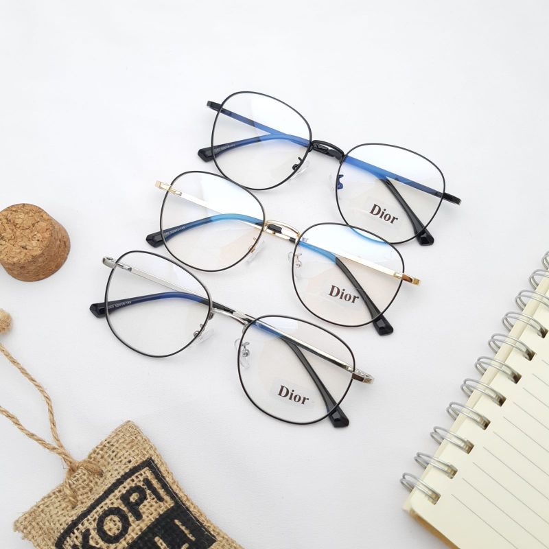 Kacamata/Frame Terbaru D 2550 Size 52-18-143 Paket lensa radiasi photocromig mines silinder plus