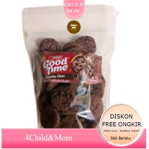 

Good Time Double Choco Chips Biskuit Snack Cemilan Makanan Ringan 250gr
