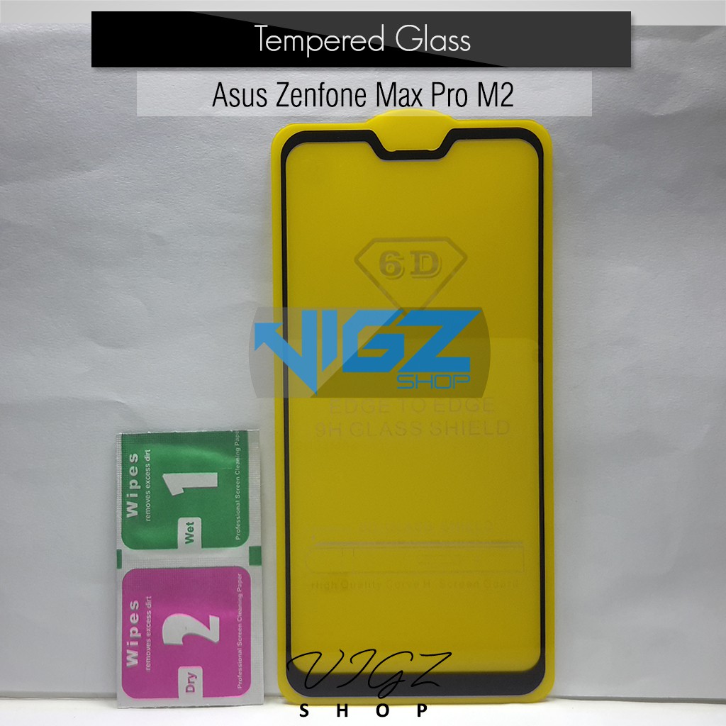 Tempered Glass Asus Zenfone Max Pro M2 ZB631KL 6D Full Screen High Quality