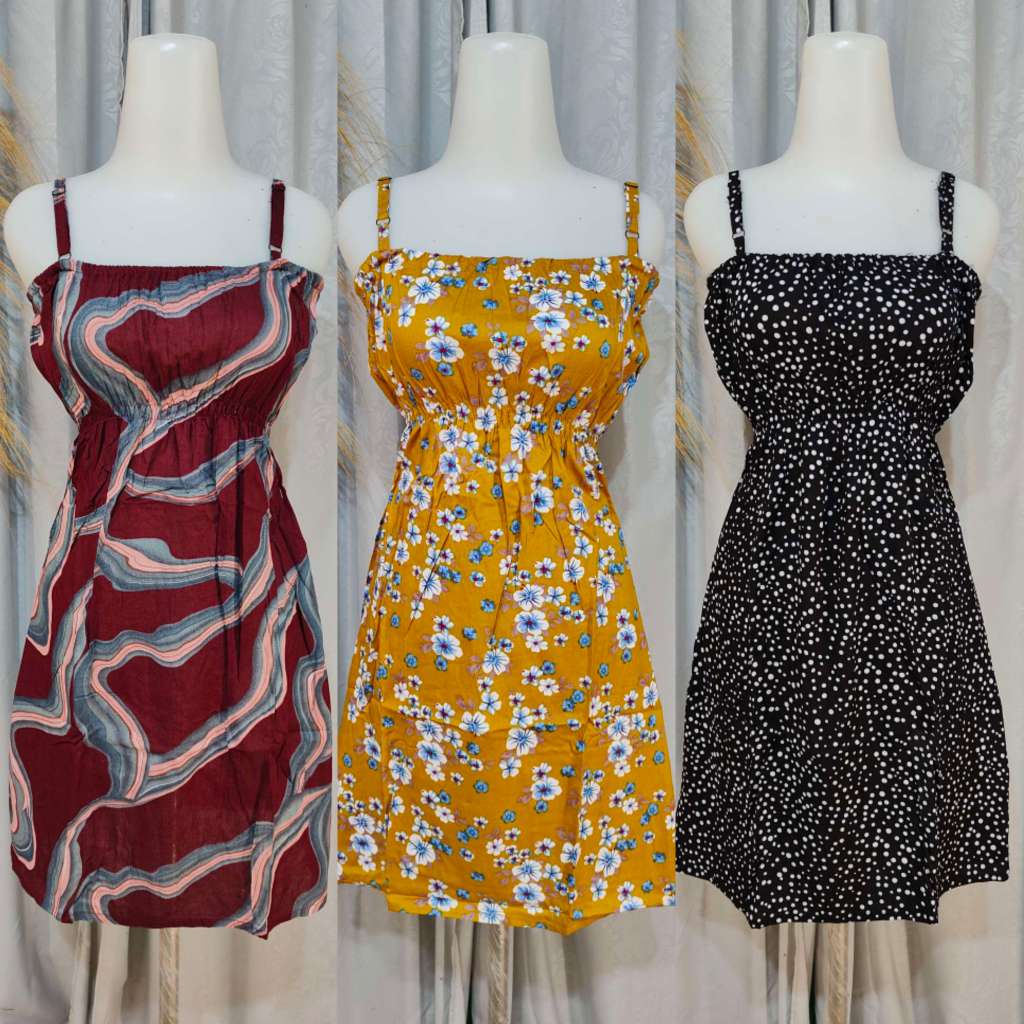 DRESS KEMBEN PENDEK (PILIH MOTIF)