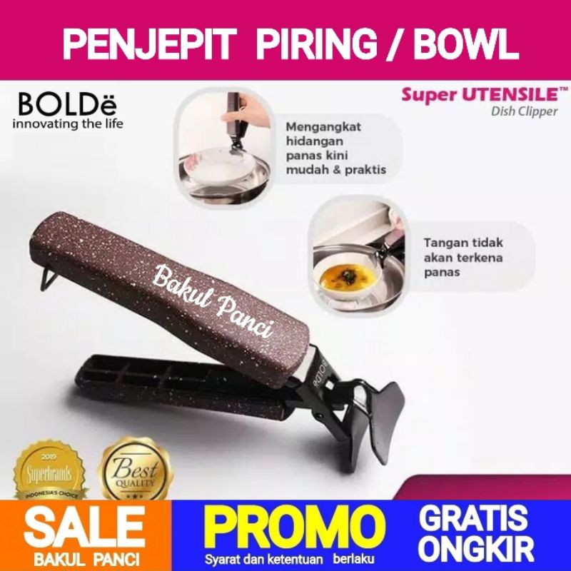 Bolde Dish Clipper - Penjepit Piring Mangkok Bowl - Sarung Tangan Masak Anti Panas