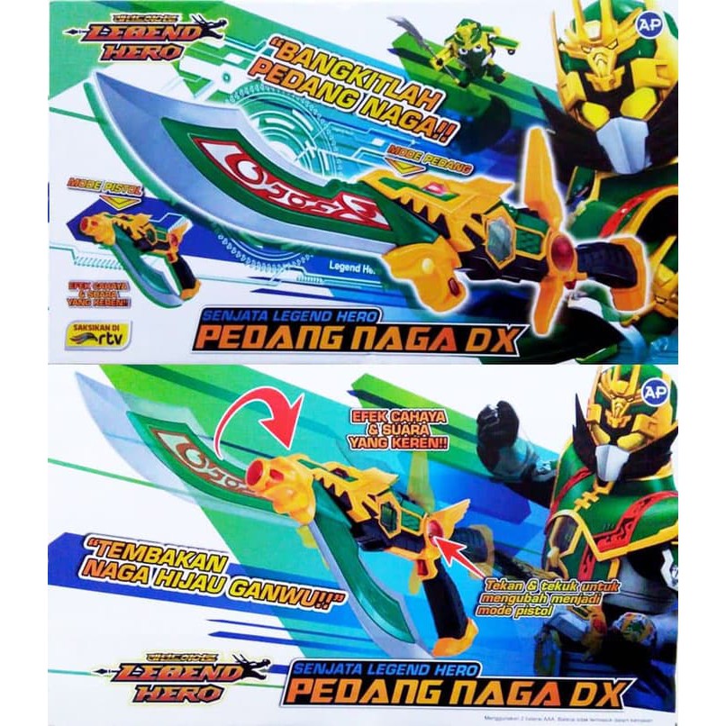Legend Hero Original Pedang Naga DX Hijau Ganwu
