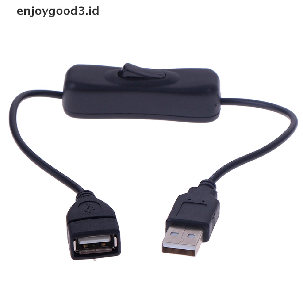 1pc Kabel Extension Usb 2.0 A Male Ke A Female Dengan Switch On / Off (Dd)