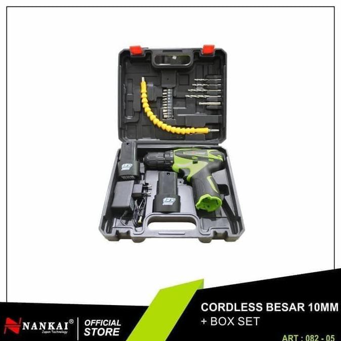 -READY- OBENG BOR TANGAN ELEKTRIK CHARGER CORDLESS SCREWDRIVER NANKAI