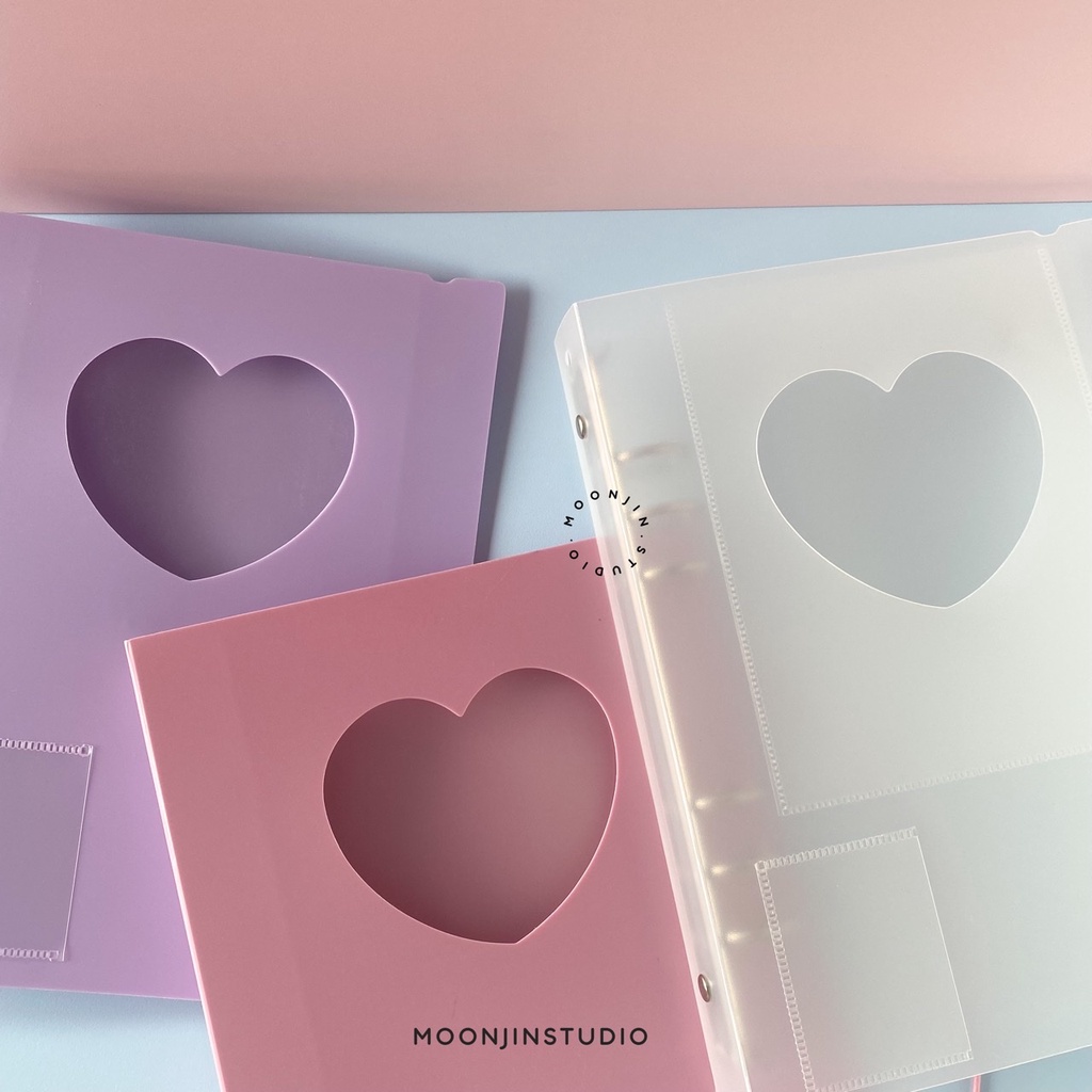 Hearteu Binder A5 6 Ring Album Photocard Kpop PC Collect Book