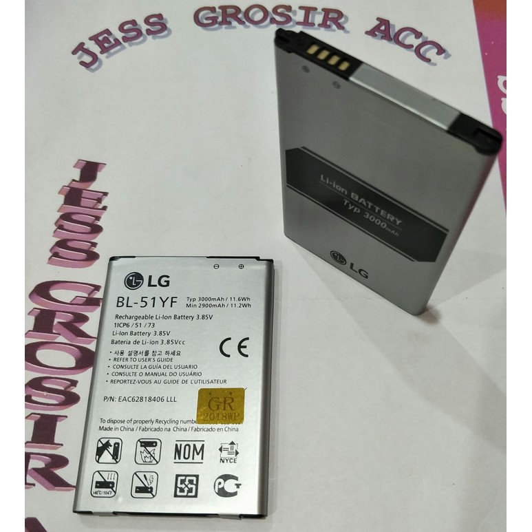 Baterai Battery LG BL-51YF , G4 , H815 , H811 , H810 VS986 VS999 F500