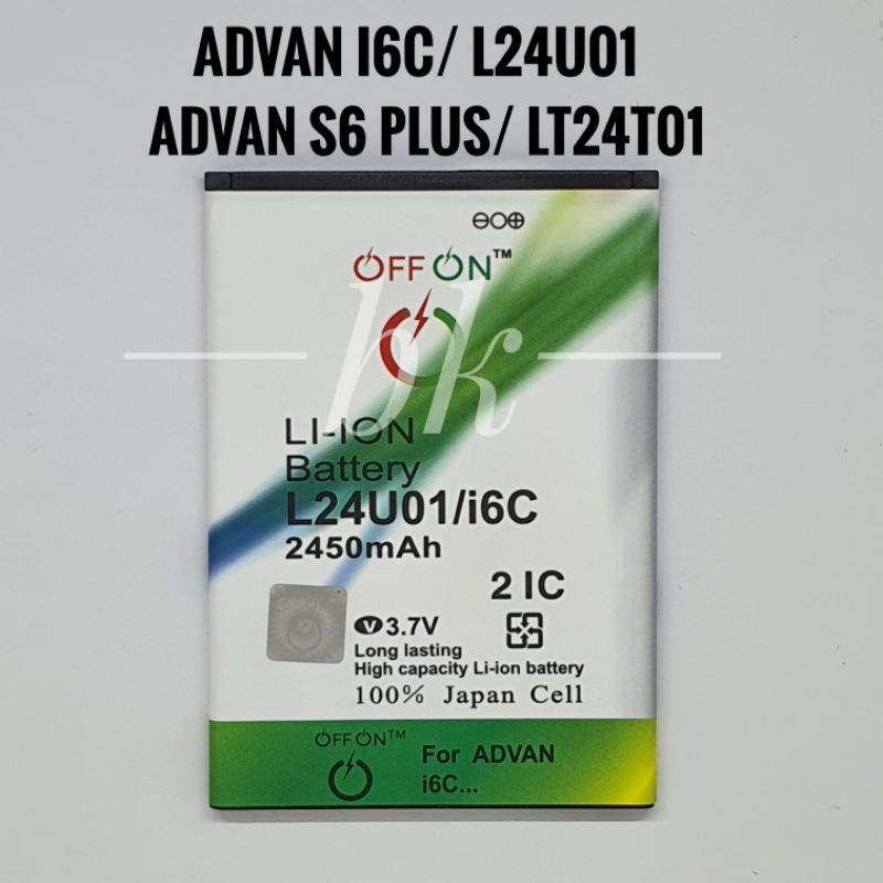 Baterai Batre Double IC Advan i6c L24U01 Batere  Advan S6 Plus LT24T01 Battery