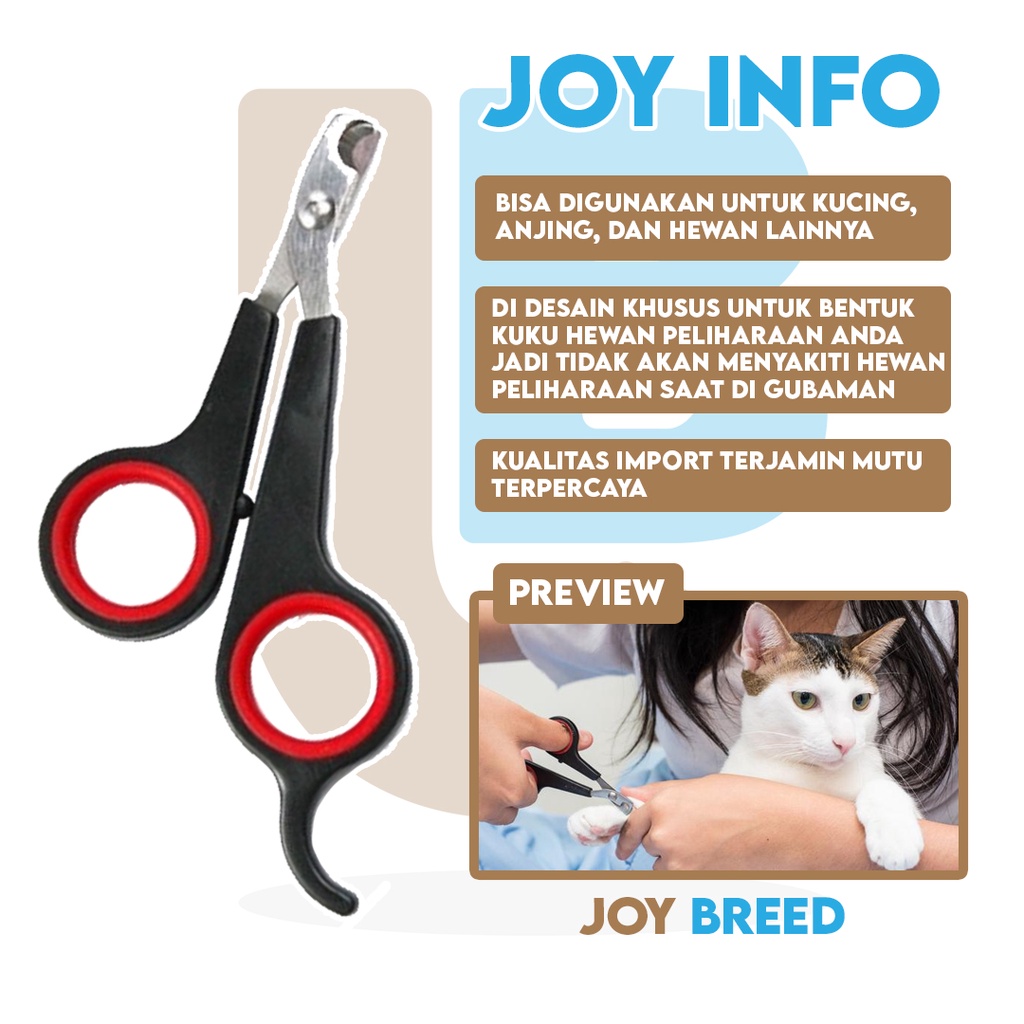 GUNTING KUKU HEWAN IMPORT UNTUK KUCING ANJING KELINCI PET NAIL CLIPPER