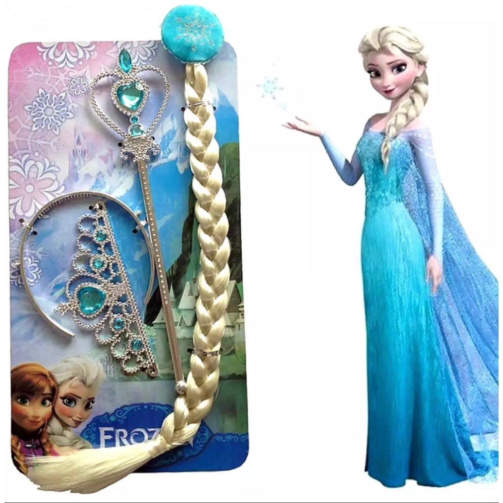 Mahkota &amp; Tongkat Magic frozen elsa anna anak