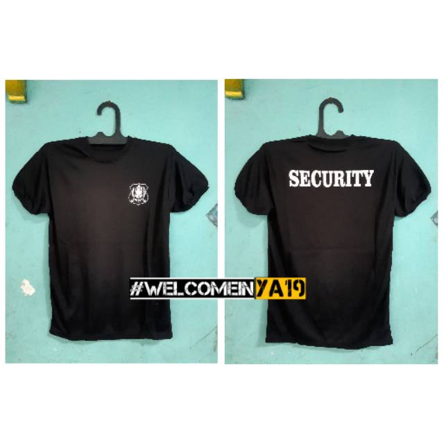 Kaos Pendek Oblong Security / Satpam