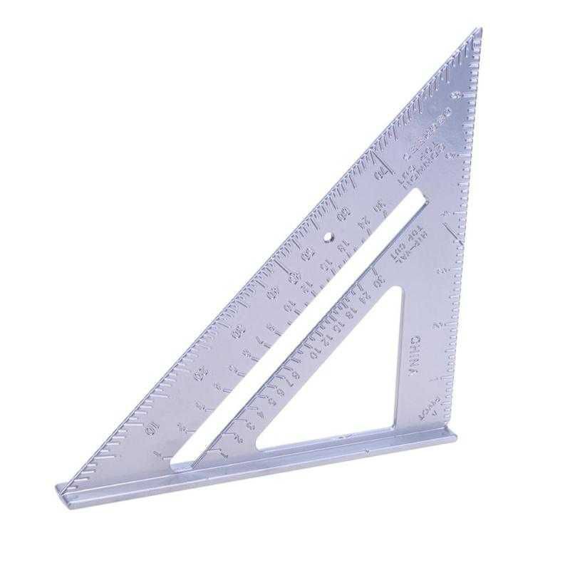 Penggaris Siku Mistar Triangle Ruler Aluminium VK18