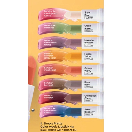 pretty magic magic Avon simply  Lipstik dan metalic