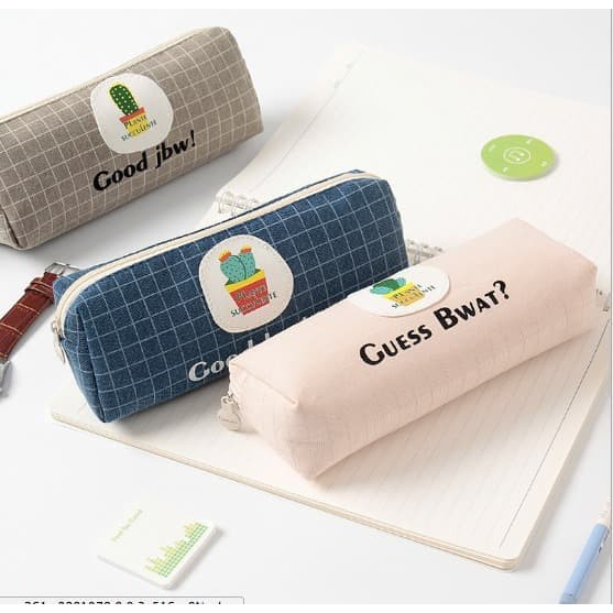 

I 929 Kotak Pensil Tempat ATK Kaktus Pencil case dompet penyimpanan al -