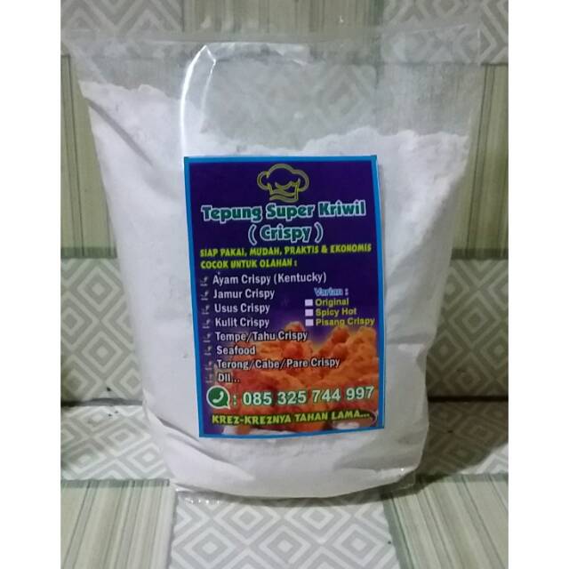 

Tepung crispy super kriwil kemasan 500 gram