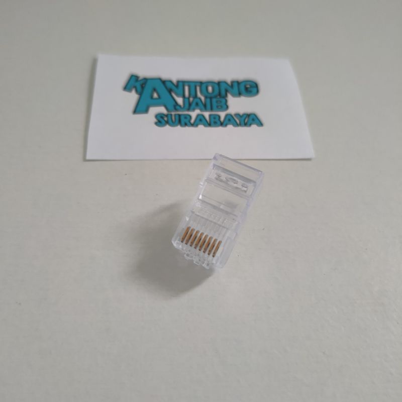 Konektor RJ 45 AMP 8pin Konektor Lan Komputer Konektor UTP Laptop Conector Wireless Router 6184