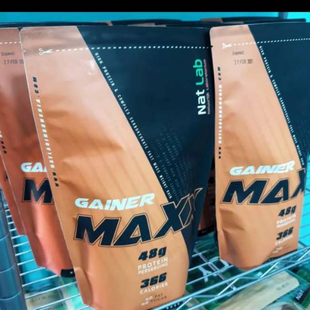 1kg gainer maxx susu kedelai fitness tinggi protein soy