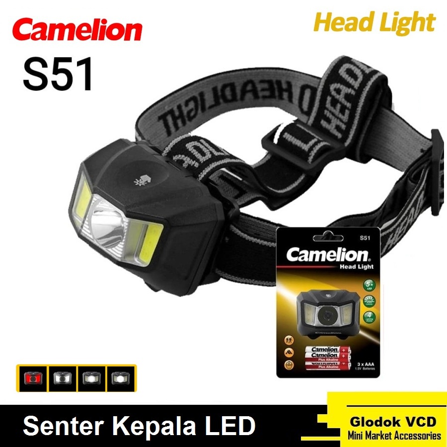 Camelion Senter Kepala S51 Head Light LED