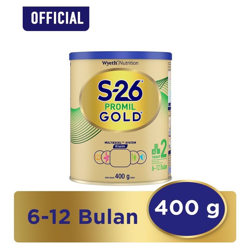 S-26 Promil Gold 6-12 Bulan Vanila 400G